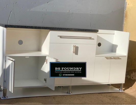 Oven stove and microwave cupboard