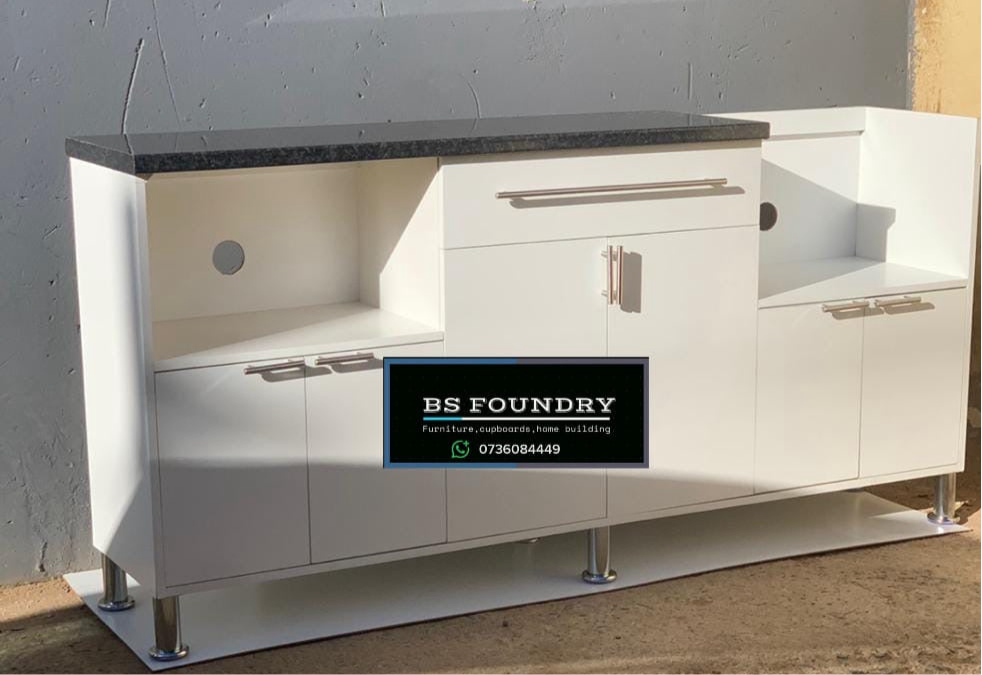 Oven stove and microwave cupboard